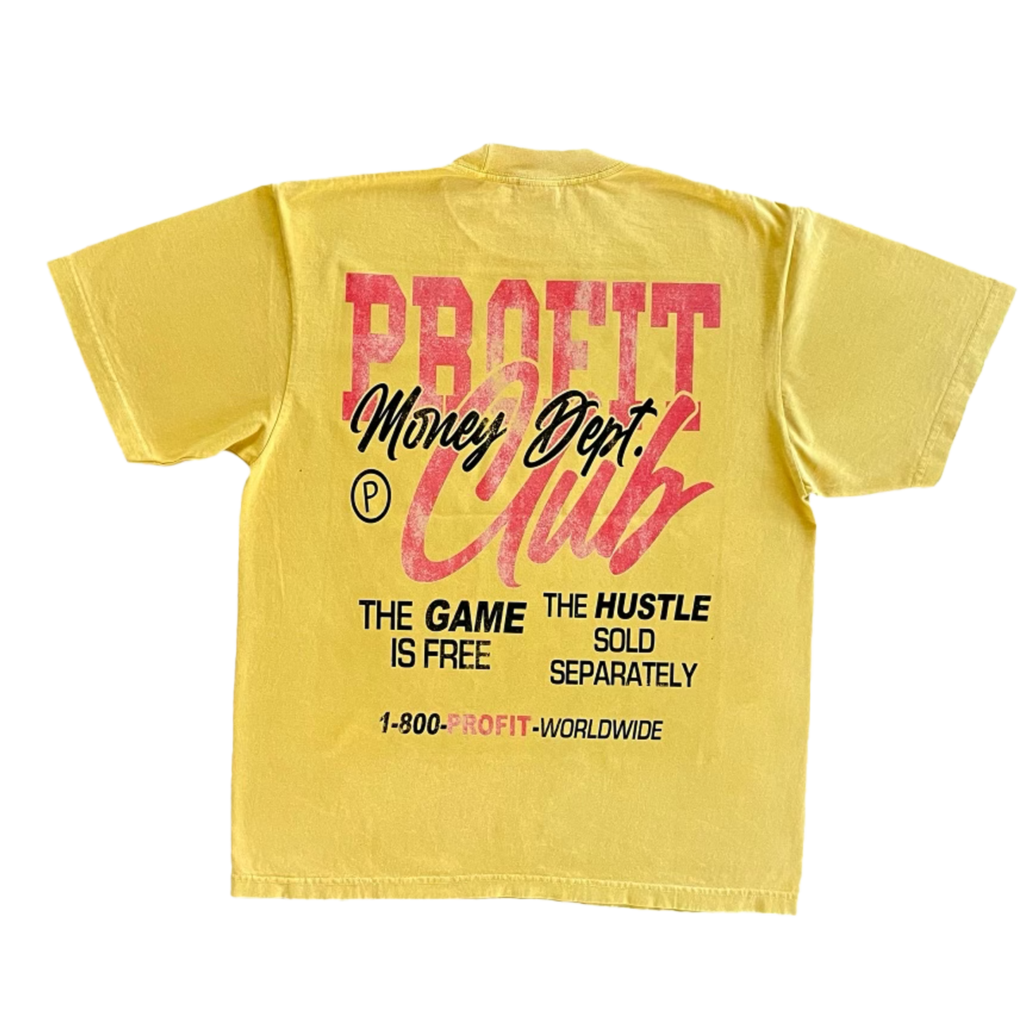 Yellow Profit Money Dept Tee