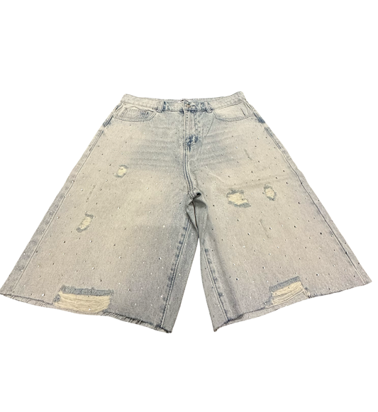 Profit Rhinestone Denim Shorts