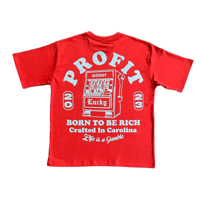 Red Profit “Born To Be Rich” Tee