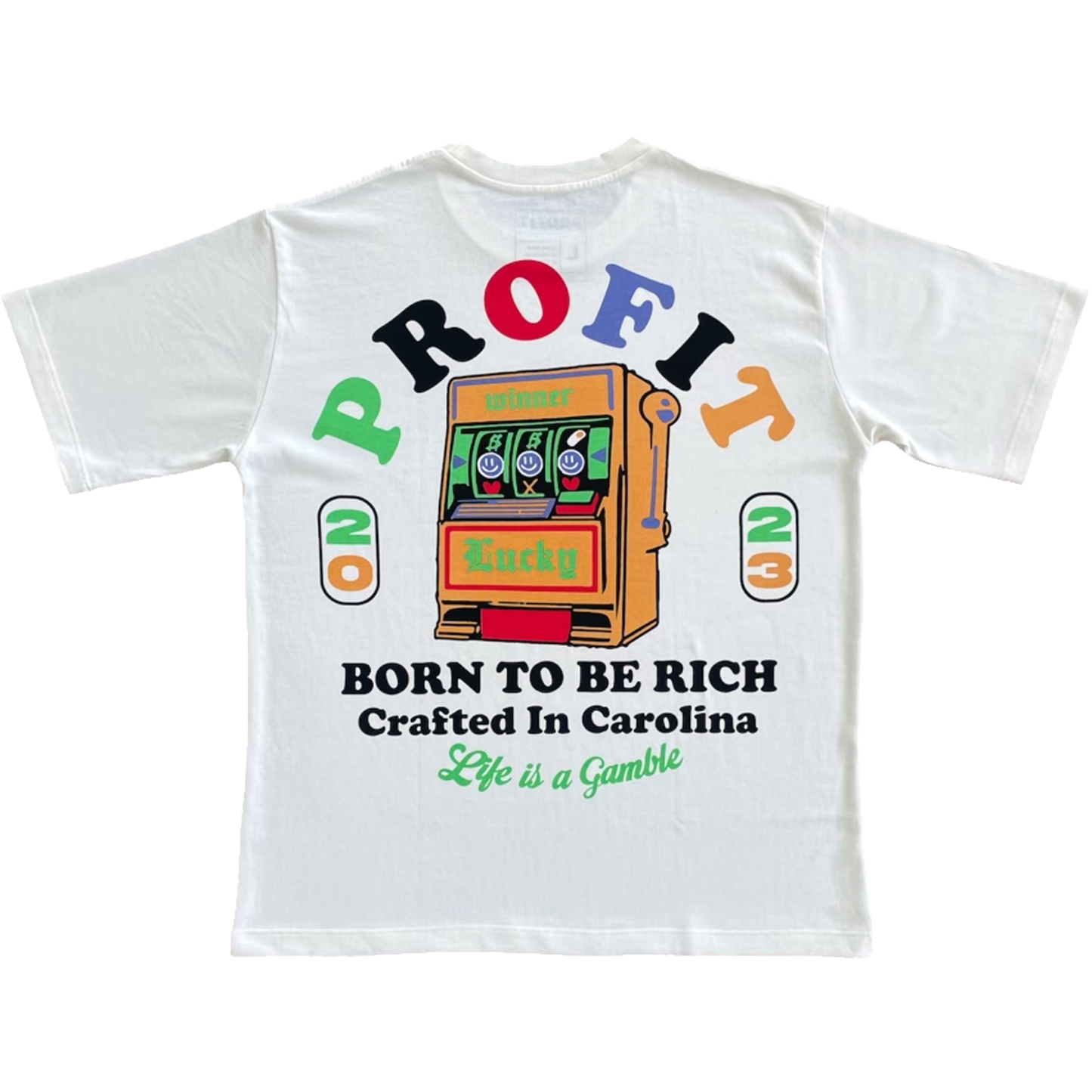 White Profit “Born To Be Rich” Tee