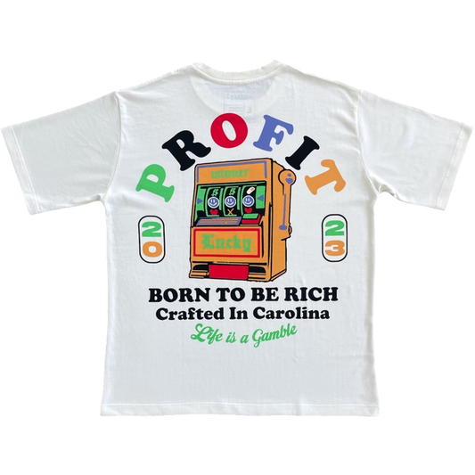 White Profit “Born To Be Rich” Tee