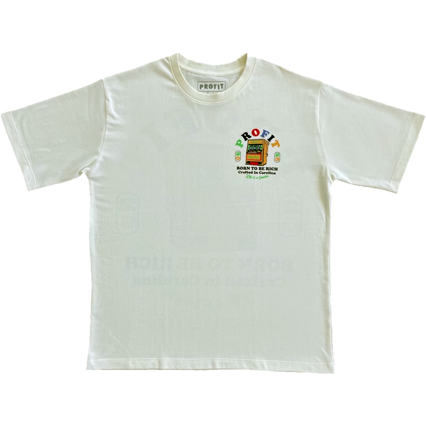 White Profit “Born To Be Rich” Tee