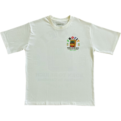 White Profit “Born To Be Rich” Tee