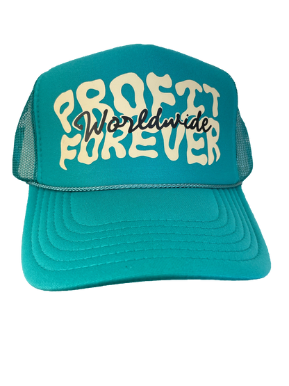 Teal Profit Worldwide Trucker